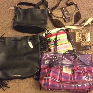 Coach and Victoria's Secret purse lot!