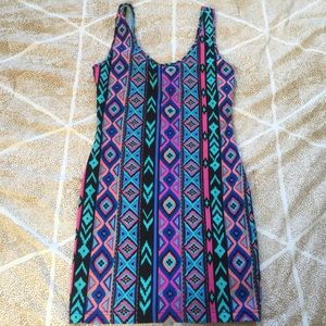 Forever 21 tribal bodycon dress