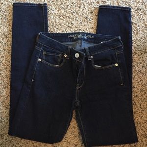 Dark, never worn AE jeans