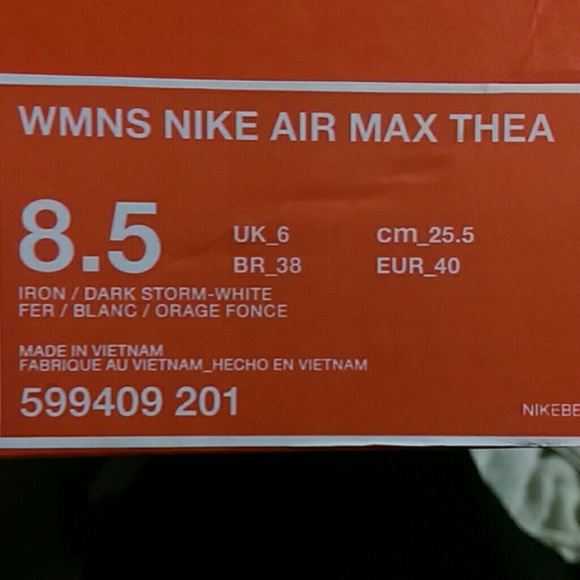 💞💞SOLD💞💞Nike air max thea dark storm - Picture 4 of 4