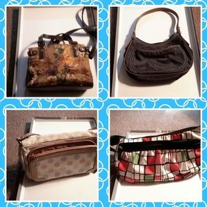 Liz & Co, Caribbean Joe, Nine West 4 Purses EUC