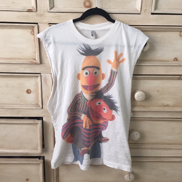 American Apparel Tops - AA limited Edition Sesame Street Muscle Tee