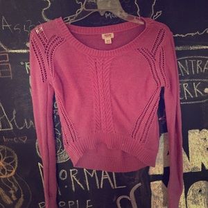 Mossimo (target) xs pink sweater crop top
