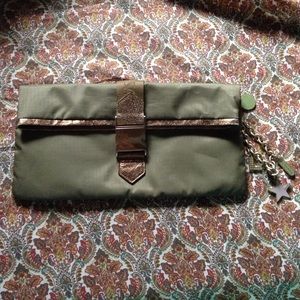 Lesportsac green clutch