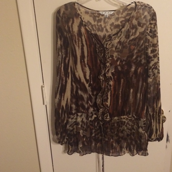 Animal print blouse