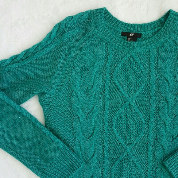 H&M Teal Knit Sweater