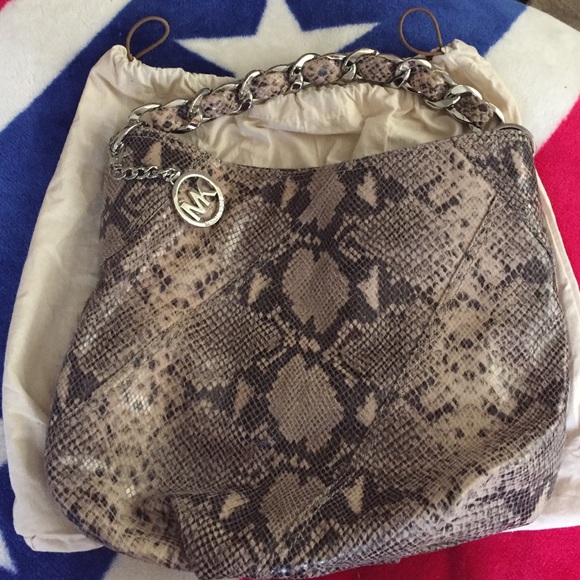 Michael Kors snakeskin purse