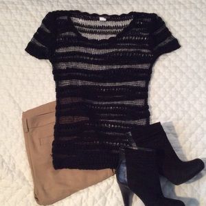 Lightweight sheer knit sweater