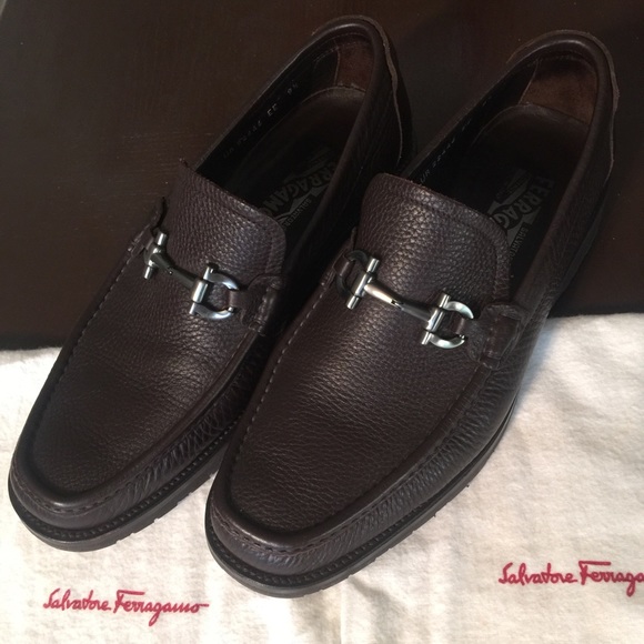 Brown leather super comfortable Ferragamo shoes