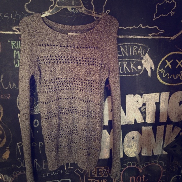 Abercrombie and Fitch xs gray long sweater