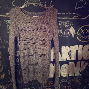 Abercrombie and Fitch xs gray long sweater