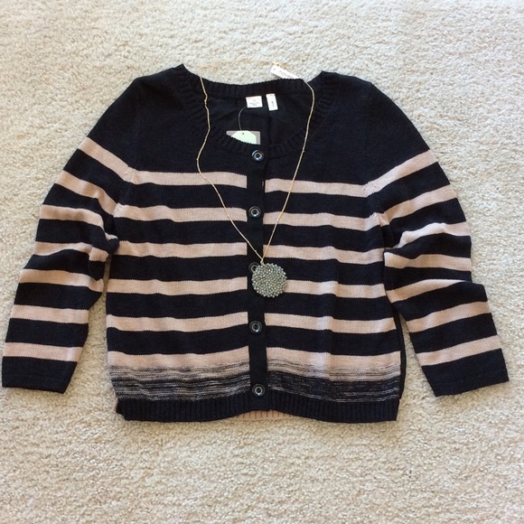 Anthropologie Sweaters - {Anthropologie} Stripeknit Cardi by Moth