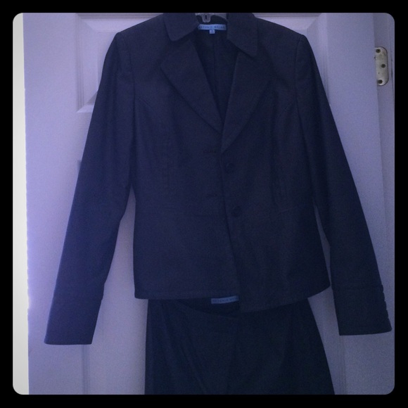 Denim Business Suit Size 4- Atonio Melani