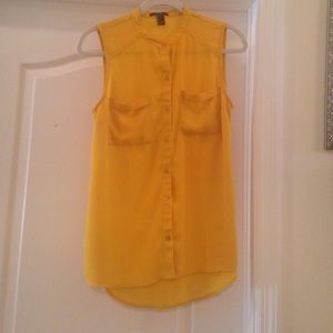 🚫SOLD🚫Forever 21 long mustard button down shirt