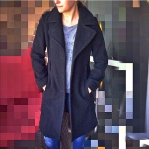 ANNE KLEIN long wool pea coat!
