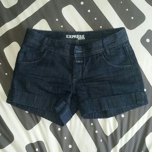 Express Jeans Button-Up Shorts