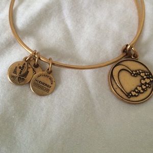 Never worn gold alex and ani bangle.