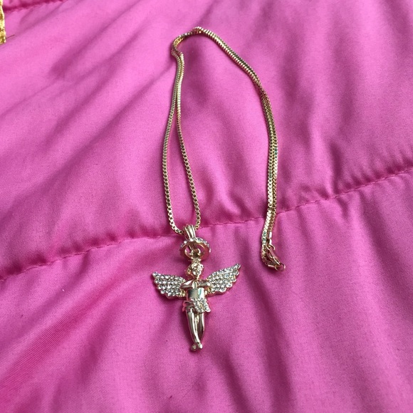 Angel long chain with halo