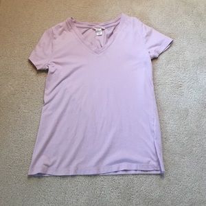 Light purple forever 21 v neck t shirt