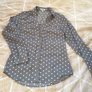 Express Polka Dot Portofino Shirt