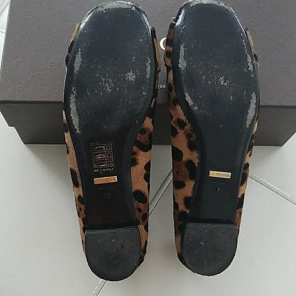 Gucci Pony skin loafers leopard print size 8 - Picture 4 of 4