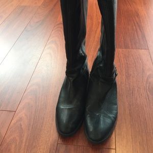 J. Crew black leather boots