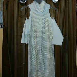 A gold dress