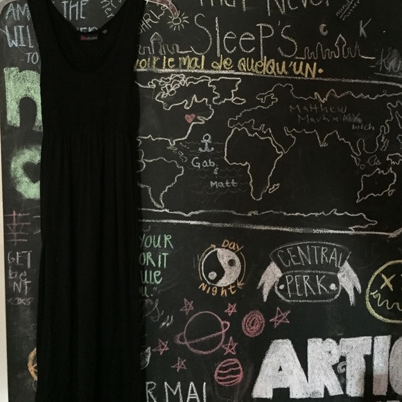 Black maxi dress