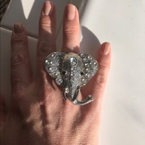 Elephant Cocktail Ring sz 8