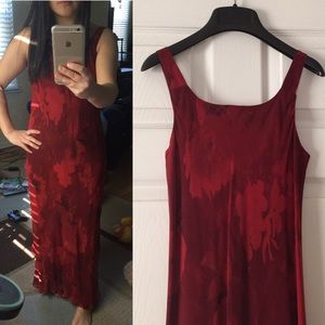 Asymmetrical hem maxi dress