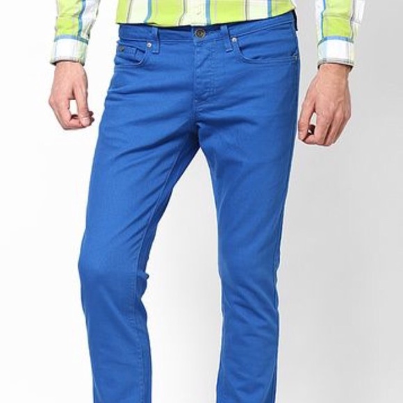 Mens Trendy Blue Skinny Jeans from Express