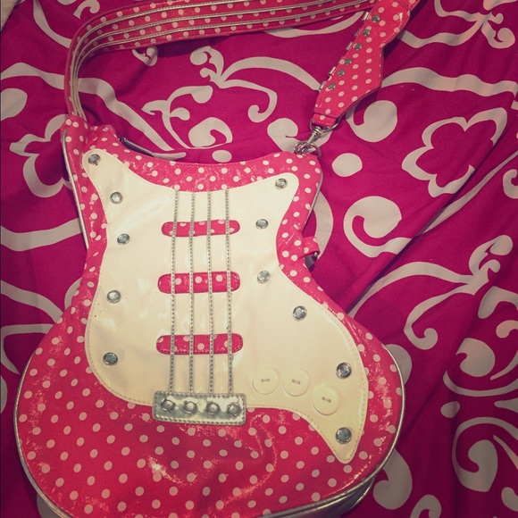 Pink guitar purse! Never used