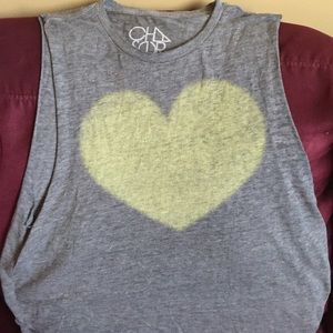 Chaser brand gray muscle tshirt