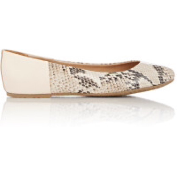 NWT from Barneys NY. Snakeskin print leather TKEES