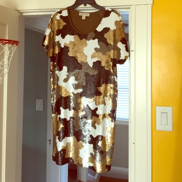 MK camo sequin dress