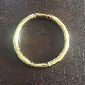 Charles Albert Gold Hammered Bangle