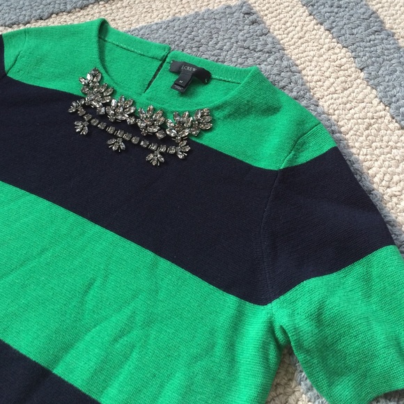 J. Crew Sweaters - J.Crew sweater with embellished neck line
