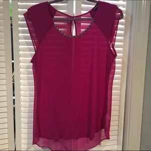 Express Pink Beaded Top