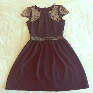 Black cocktail dress