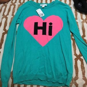Hi/bye sweater