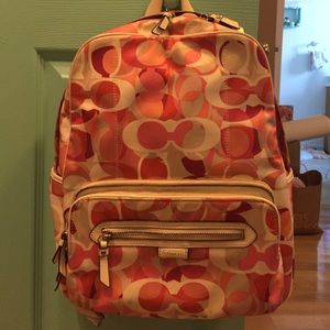 Gently used COACH backpack