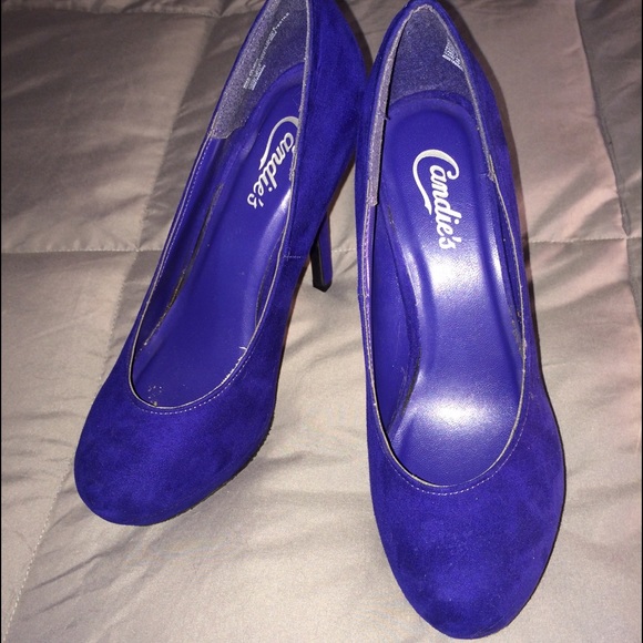 Candie's Royal Blue Platform Heels - Picture 2 of 3