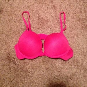 Hot pink push up bra 36B