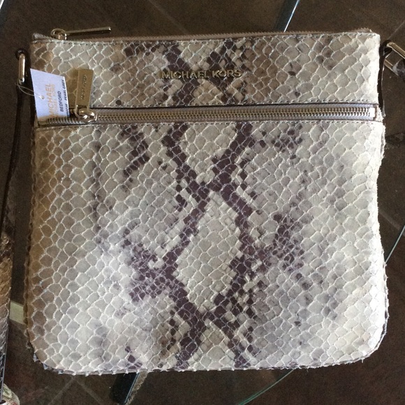 MICHAEL KORS BEDFORD Python crossbody