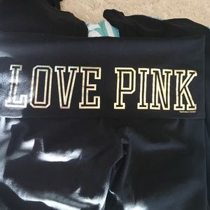 Pink yoga pants