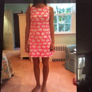 Pink/white elephant size 0, Lilly Pulitzer dress