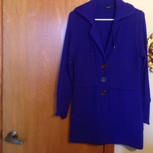 Women's sweater coat.