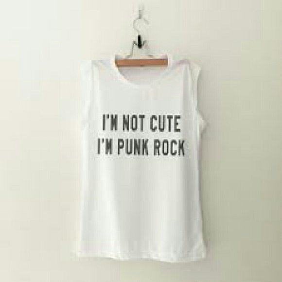 Im not cute,im punk rock tee