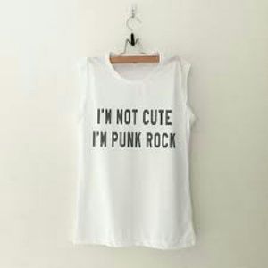Im not cute,im punk rock tee