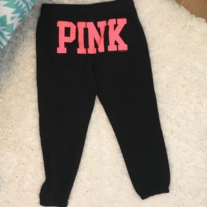 Vs PINK black sweats